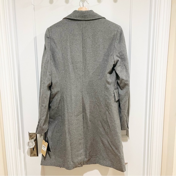 NWT Halogen Single Breast Wool Coat Grey 6 - Picture 4 of 9